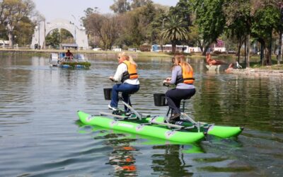 Más de 5.000 vecinos ya disfrutan del Lago San Miguel en bicicletas acuáticas